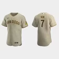 Personalized Men’s San Diego Padres #7 Ha Seong Kim Stitched MLB Brown Flexbase Base Jersey