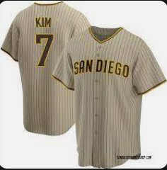 Personalized Men’s San Diego Padres #7 Ha Seong Kim White Stitched MLB Cool Base Brown Jersey