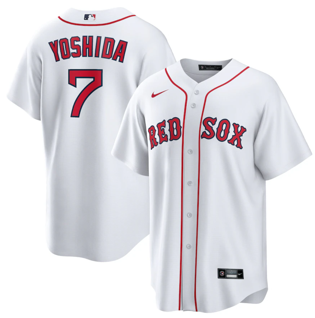Personalized Men’s Boston Red Sox #7 Masataka Yoshida White Cool Base Stitched Jersey