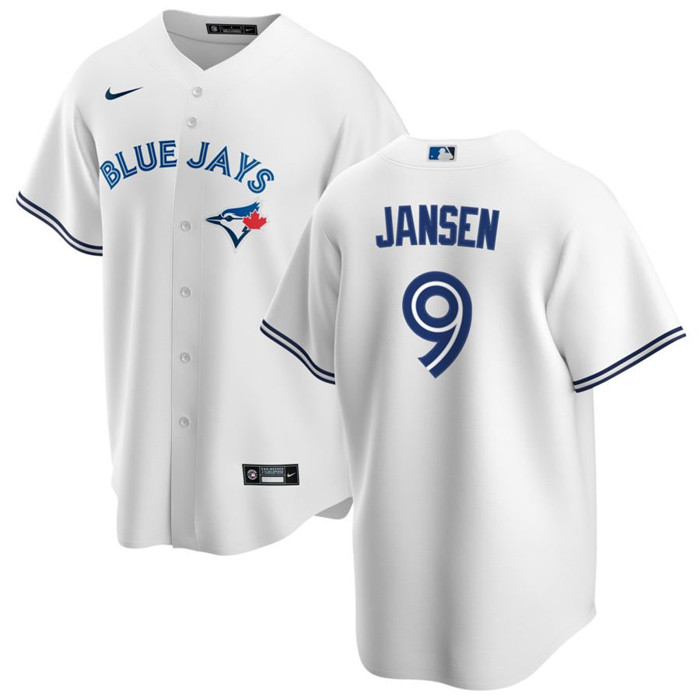 Personalized Men’s Toronto Blue Jays #9 Danny Jansen White Cool Base Stitched Jersey