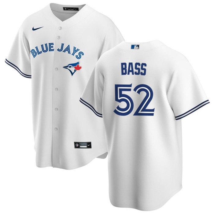 Personalized Men’s Toronto Blue Jays #52 Anthony Bass White Cool Base Stitched Jersey