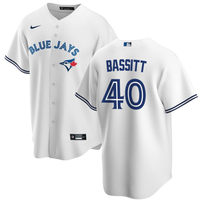 Personalized Men’s Toronto Blue Jays #40 Chris Bassitt White Cool Base Stitched Jersey