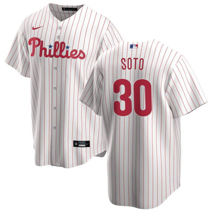 Personalized Men’s Philadelphia Phillies #30 Gregory Soto White Cool Base Stitched Baseball Jersey