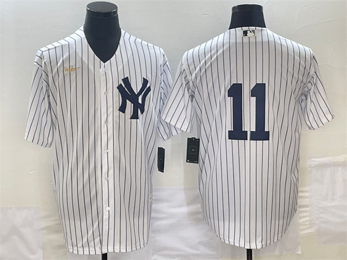 Personalized Men’s New York Yankees #11 Anthony Volpe White Cool Base Stitched Baseball Jersey