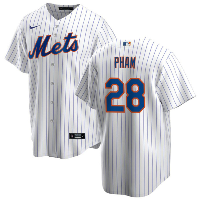 Personalized Men’s New York Mets #28 Tommy Pham White Cool Base Stitched Jersey