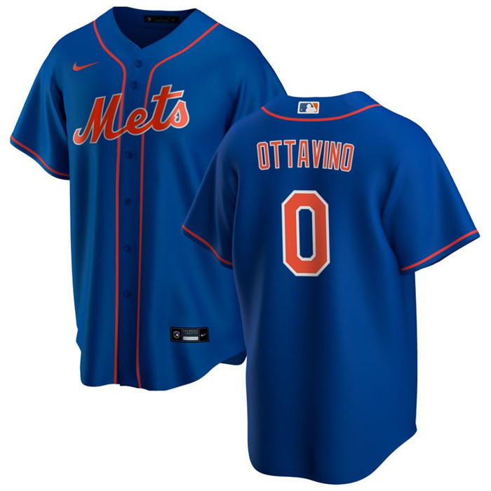 Personalized Men’s New York Mets #0 Adam Ottavino Royal Cool Base Stitched Jersey