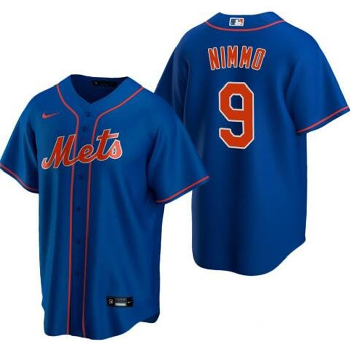 Personalized Men’s New York Mets #9 Brandon Nimmo Royal Cool Base Stitched Baseball Jersey