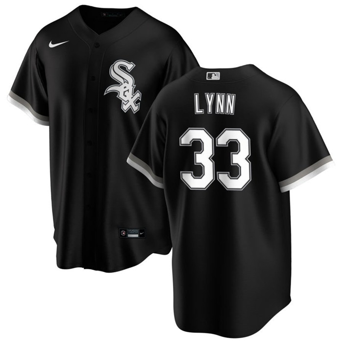 Personalized Men’s Chicago White Sox #33 Lance Lynn Black Cool Base Stitched Jersey