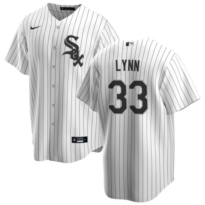 Personalized Men’s Chicago White Sox #33 Lance Lynn White Cool Base Stitched Jersey