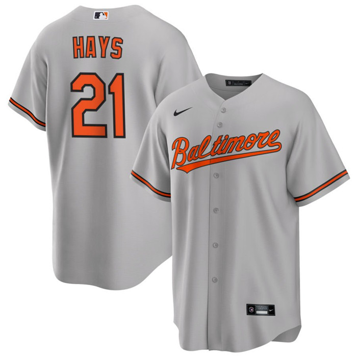 Personalized Men’s Baltimore Orioles #21 Austin Hays Grey Cool Base Stitched Jersey