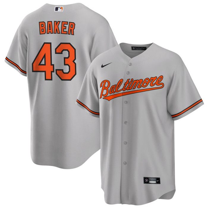 Personalized Men’s Baltimore Orioles #43 Bryan Baker Grey Cool Base Stitched Jersey