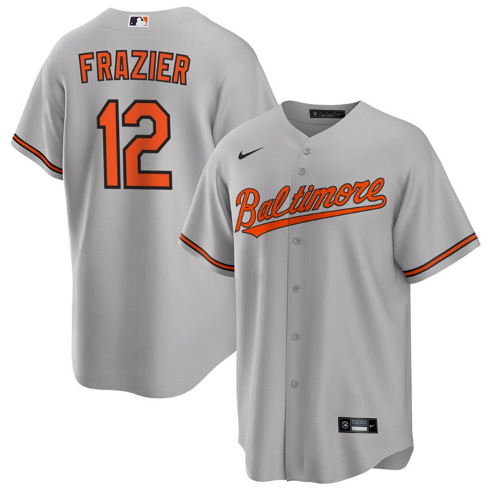 Personalized Men’s Baltimore Orioles #12 Adam Frazier Grey Cool Base Stitched Jersey