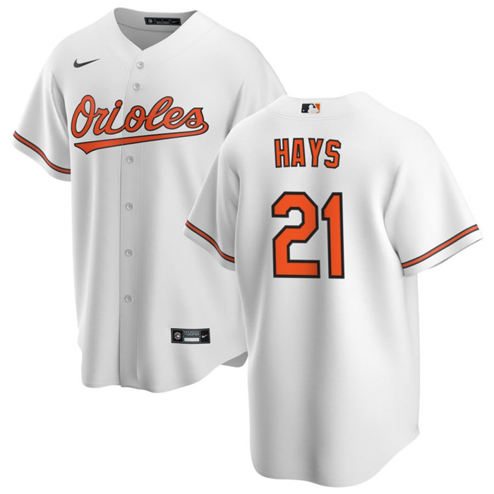 Personalized Men’s Baltimore Orioles #21 Austin Hays White Cool Base Stitched Jersey