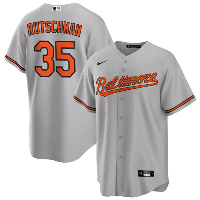Personalized Men’s Baltimore Orioles #35 Adley Rutschman Grey Cool Base Stitched Jersey