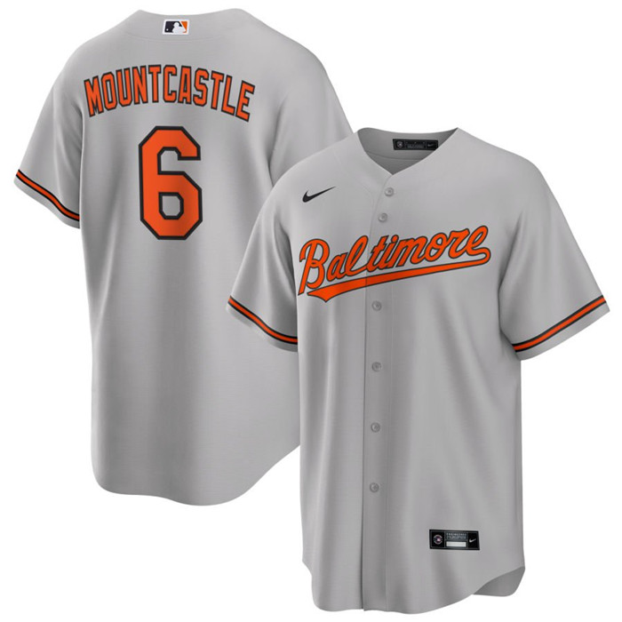 Personalized Men’s Baltimore Orioles #6 Ryan Mountcastle Grey Cool Base Stitched Jersey