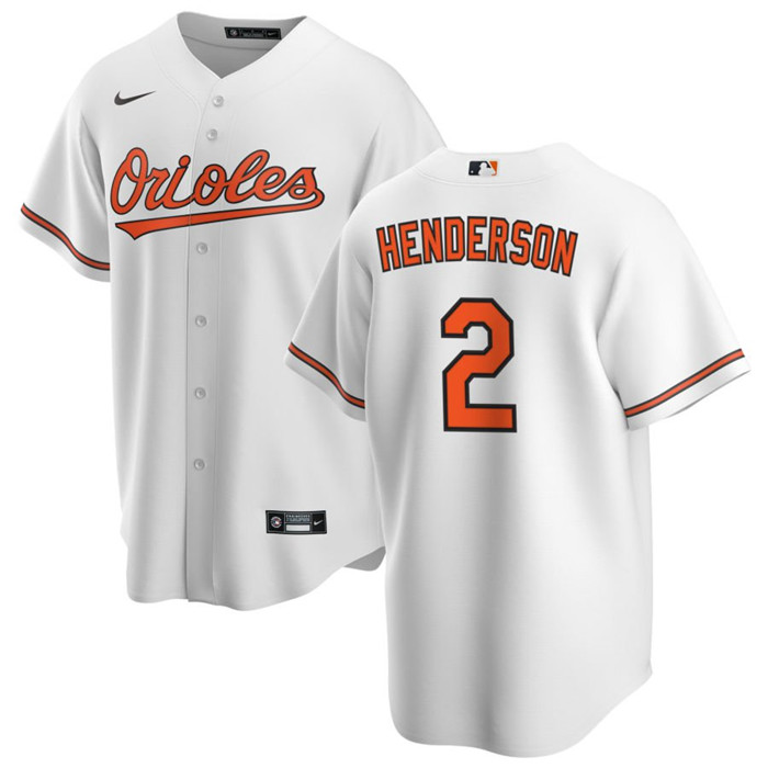 Personalized Men’s Baltimore Orioles #2 Gunnar Henderson White Cool Base Stitched Jersey