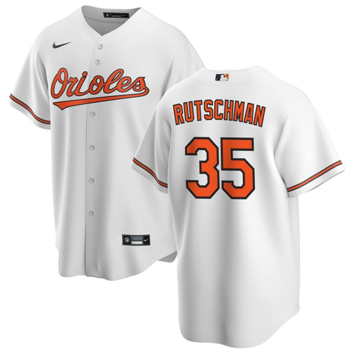 Personalized Men’s Baltimore Orioles #35 Adley Rutschman White Cool Base Stitched Jersey