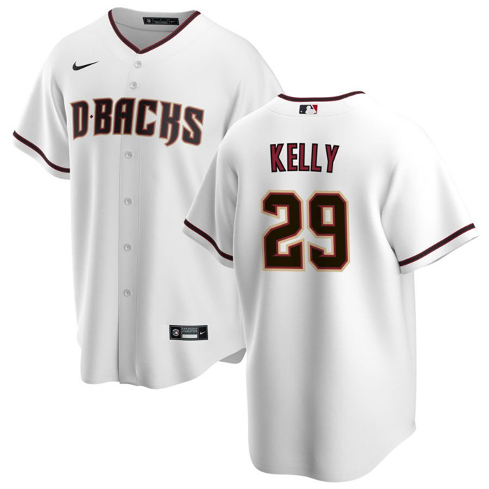 Personalized Men’s Arizona Diamondbacks #29 Merrill Kelly White Cool Base Stitched Baseball Jersey