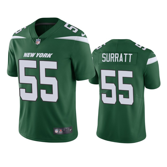 Personalized Men’s New York Jets #55 Chazz Surratt Green Untouchable Limited Stitched Jersey