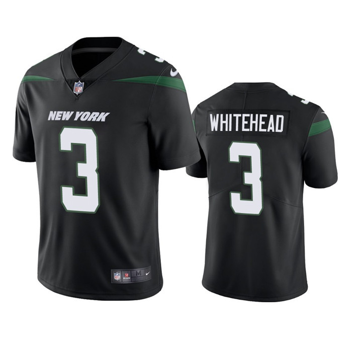 Personalized Men’s New York Jets #3 Jordan Whitehead Black Untouchable Limited Stitched Jersey