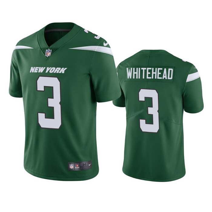 Personalized Men’s New York Jets #3 Jordan Whitehead Green Untouchable Limited Stitched Jersey
