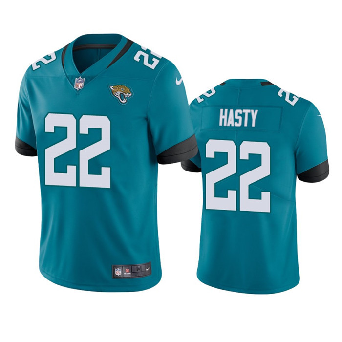 Personalized Men’s Jacksonville Jaguars #22 JaMycal Hasty Teal Untouchable Limited Stitched Jersey