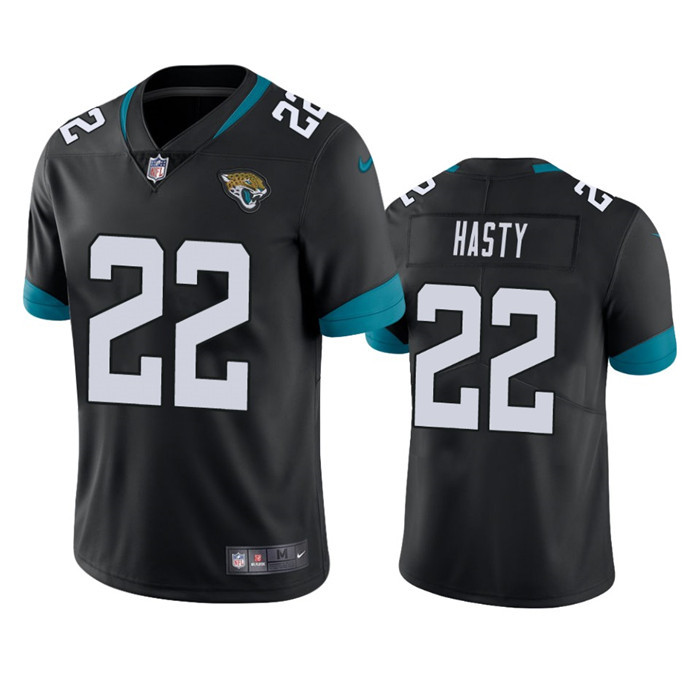 Personalized Men’s Jacksonville Jaguars #22 JaMycal Hasty Black Untouchable Limited Stitched Jersey