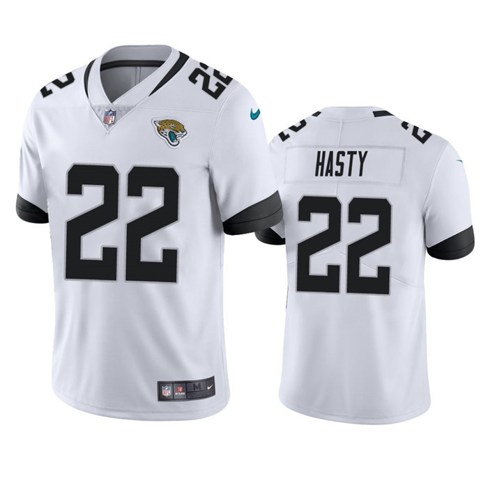Personalized Men’s Jacksonville Jaguars #22 JaMycal Hasty White Untouchable Limited Stitched Jersey