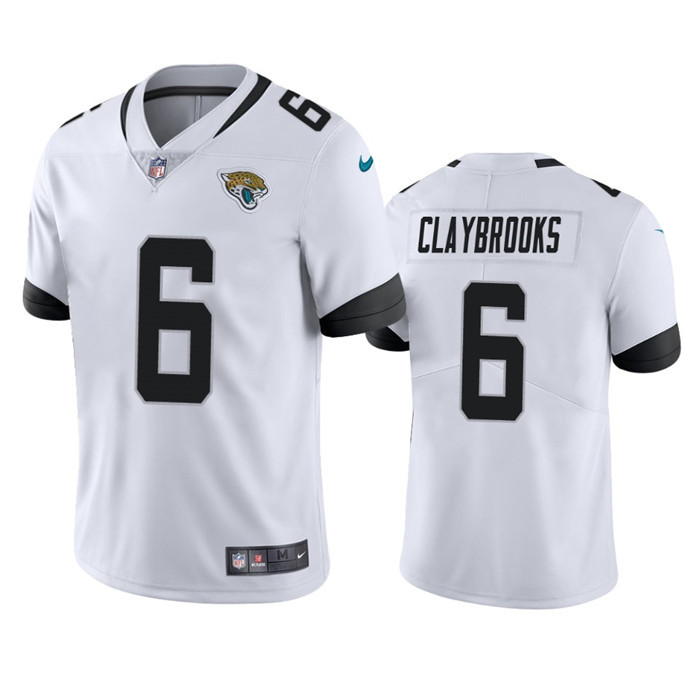 Personalized Men’s Jacksonville Jaguars #6 Chris Claybrooks White Untouchable Limited Stitched Jersey