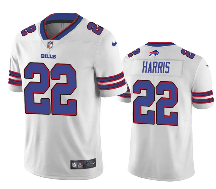 Personalized Men’s Buffalo Bills #22 Damien Harris White Untouchable Limited Stitched Jersey