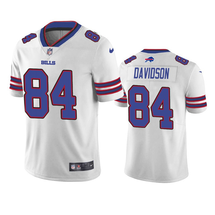 Personalized Men’s Buffalo Bills #84 Zach Davidson White Untouchable Limited Stitched Jersey