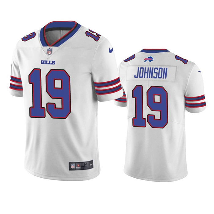 Personalized Men’s Buffalo Bills #19 KeeSean Johnson White Untouchable Limited Stitched Jersey
