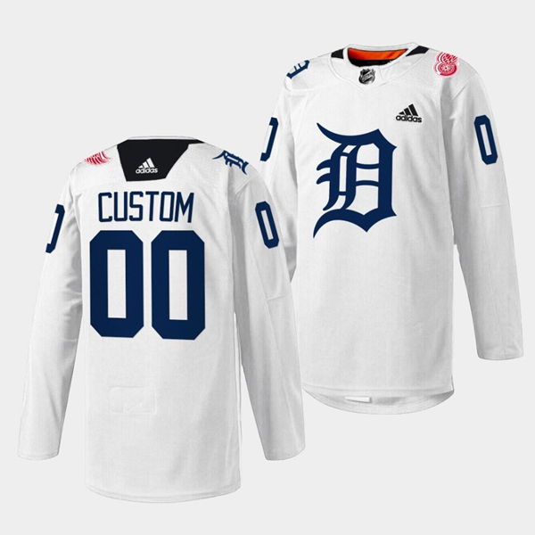 Personalized Men’s Detroit Red Wings 2023 White Stitched Jersey