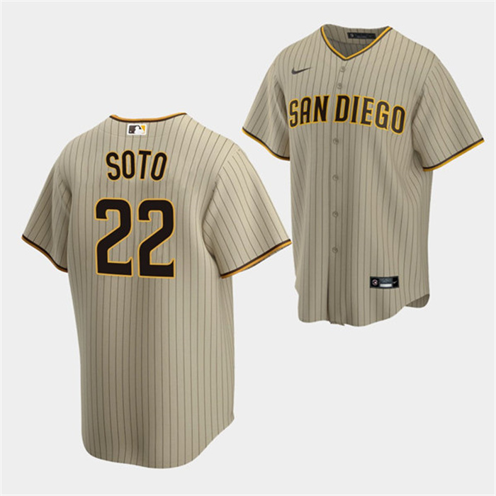 Personalized Youth San Diego Padres #22 Juan Soto Brown Stitched Baseball Jersey