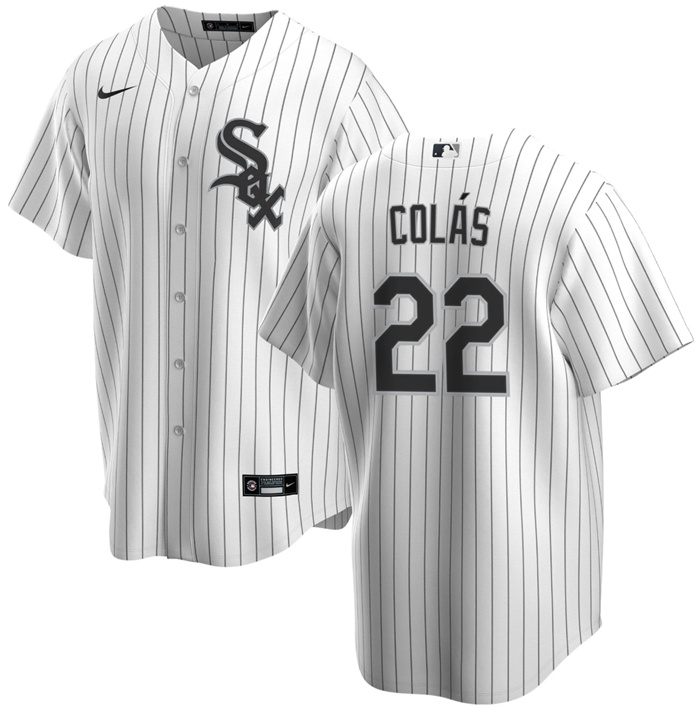 Personalized Men’s Chicago White Sox #22 Oscar Colás White Cool Base Stitched Jersey
