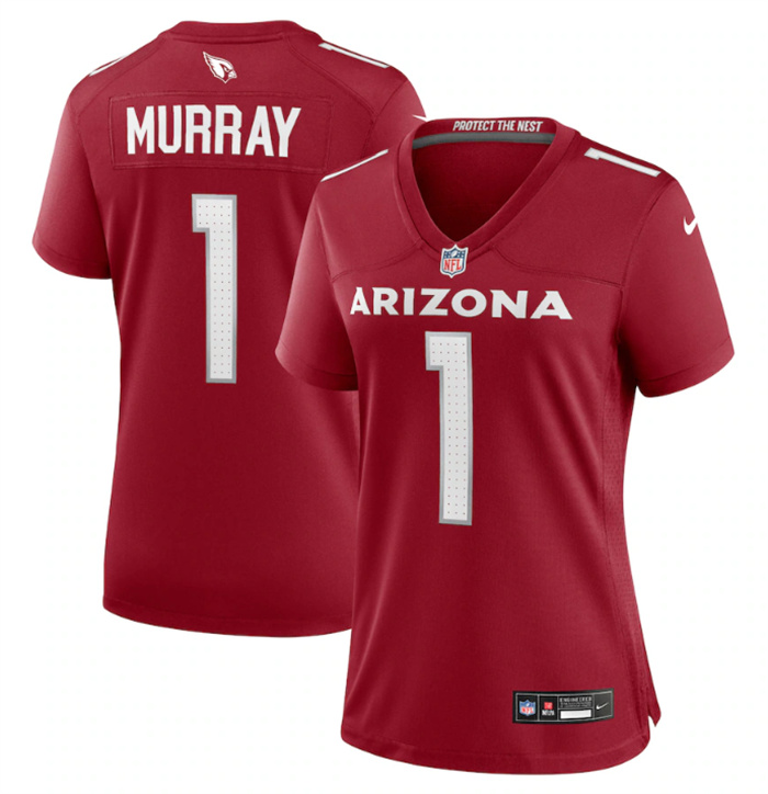 Personalized Women’s Arizona Cardinals #1 Kyler Murray New Red Stitched Game Jersey(Run Small)
