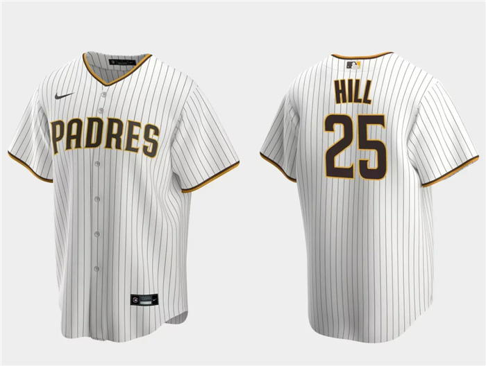 Personalized Men’s San Diego Padres #25 Tim Hill White Cool Base Stitched Jersey