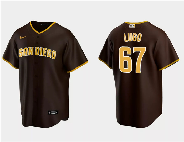 Personalized Men’s San Diego Padres #67 Seth Lugo Brown Cool Base Stitched Jersey