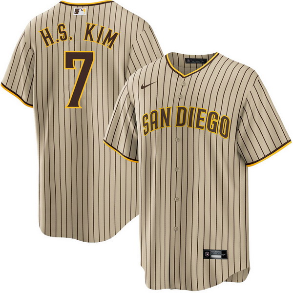 Personalized Men’s Ha-Seong Kim #7 San Diego Padres Gary Jersey