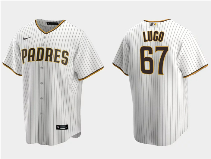 Personalized Men’s San Diego Padres #67 Seth Lugo White Cool Base Stitched Jersey