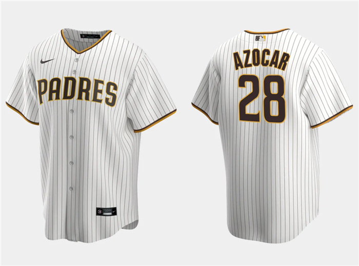 Personalized Men’s San Diego Padres #28 José Azócar White Cool Base Stitched Jersey
