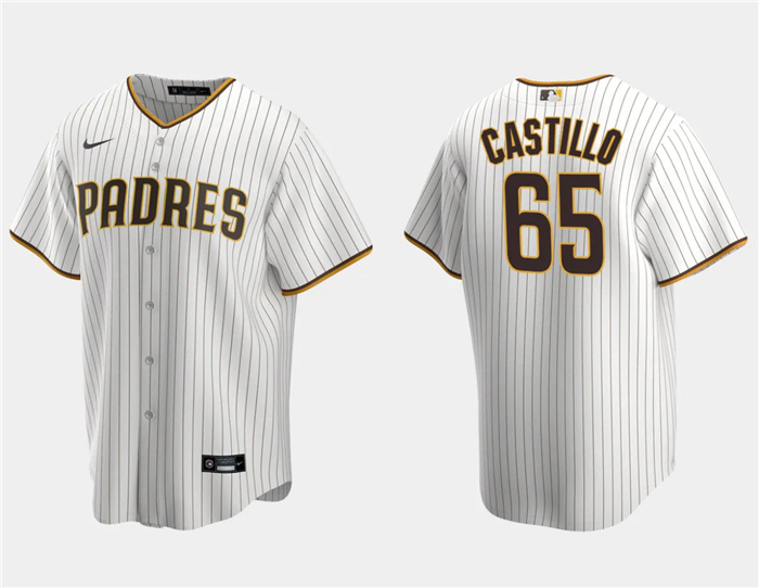 Personalized Men’s San Diego Padres #65 José Castillo White Cool Base Stitched Jersey