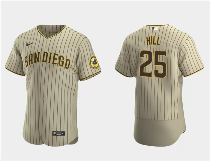 Personalized Men’s San Diego Padres #25 Tim Hill Tan Flex Base Stitched Baseball Jersey