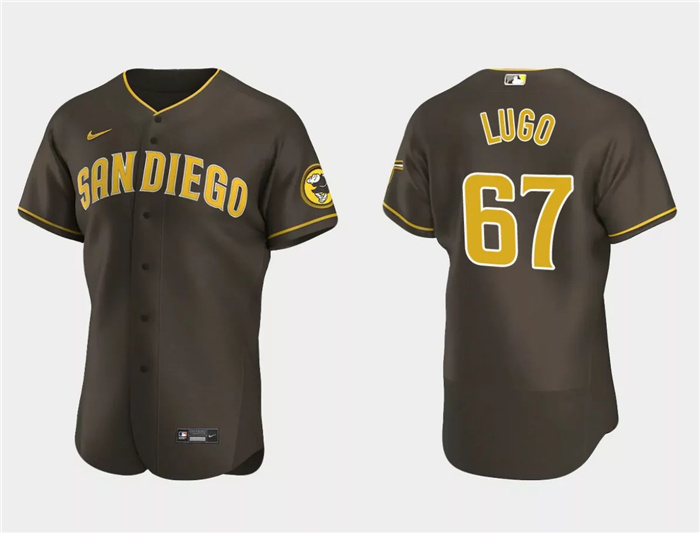 Personalized Men’s San Diego Padres #67 Seth Lugo Brown Flex Base Stitched Baseball Jersey