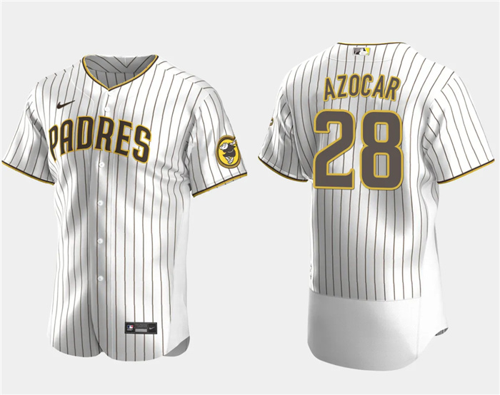 Personalized Men’s San Diego Padres #28 José Azócar White Flex Base Stitched Baseball Jersey
