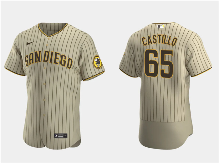 Personalized Men’s San Diego Padres #65 José Castillo Tan Flex Base Stitched Baseball Jersey