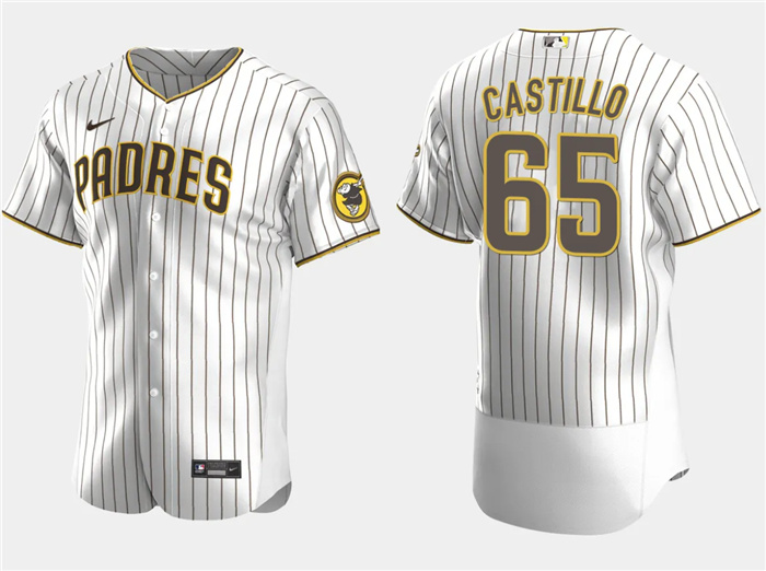 Personalized Men’s San Diego Padres #65 José Castillo White Flex Base Stitched Baseball Jersey