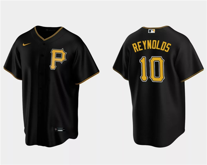 Personalized Men’s Pittsburgh Pirates #10 Bryan Reynolds Black Cool Base Stitched Baseball Jersey