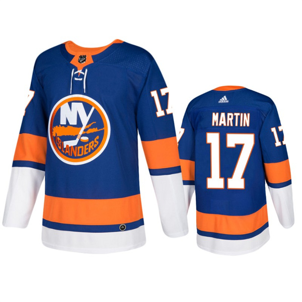 Personalized Men’s New York Islanders #17 Matt Martin Royal Stitched Jersey