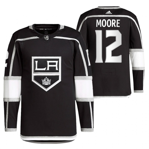Personalized Men’s Los Angeles Kings #12 Trevor Moore Black Stitched Jersey